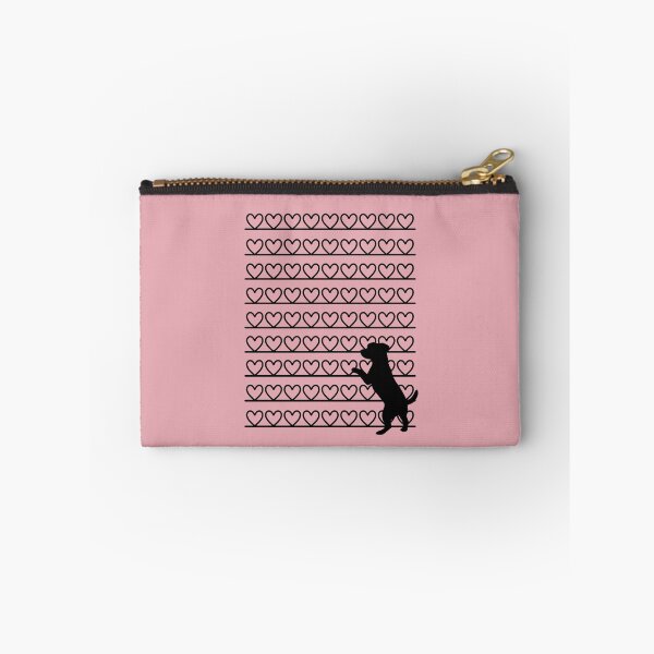 Item preview, Minimalist Line Art Hearts With Cute Dog Silhouette designed and sold by ANJ Creative Designs.