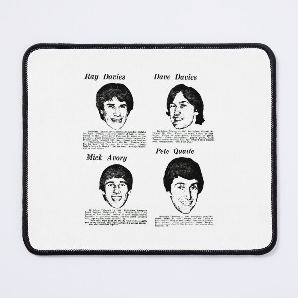 Item preview, The Kinks Classic Member Portrait Design designed and sold by Brandon Hart.