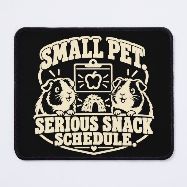 Item preview, Small Pet Serious Snack Schedule Guinea Pig Humor designed and sold by DreamLayerStudio.