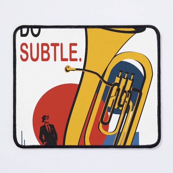 Item preview, Jazz Tuba Art Print | Bold Brass Instrument Print | Bauhaus Music Art designed and sold by Studio pod Burom.