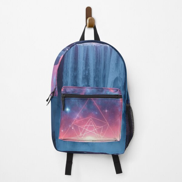 Item preview, Cosmic Waterfall Canyon with Glowing Nebula Portal designed and sold by monkeybusiness.pt.
