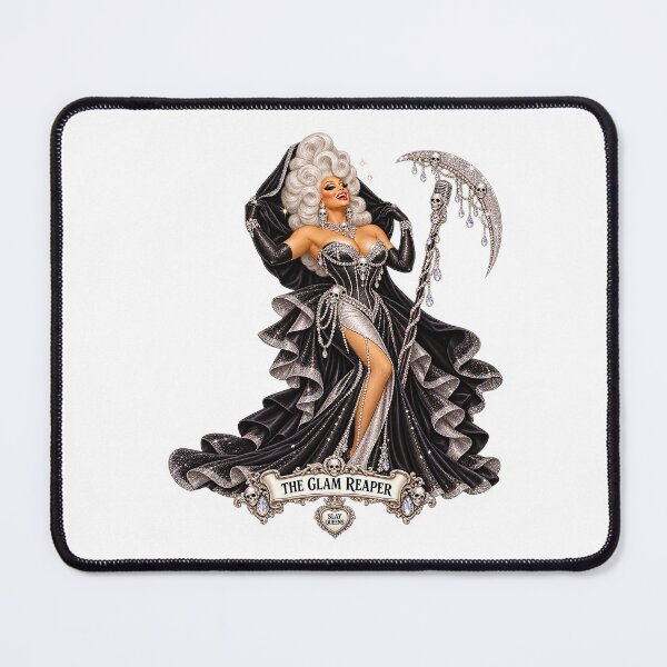 Item preview, SLAY QUEENS — A Haunted Drag Extravaganza - ⭐ Glam Reaper ⭐ designed and sold by WheelieGdArt.