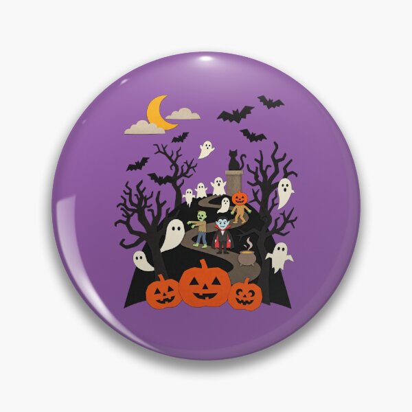 Item preview, Halloween Haunted Forest – Ghosts, Pumpkins and Spooky Creatures designed and sold by ZYVARENNE.
