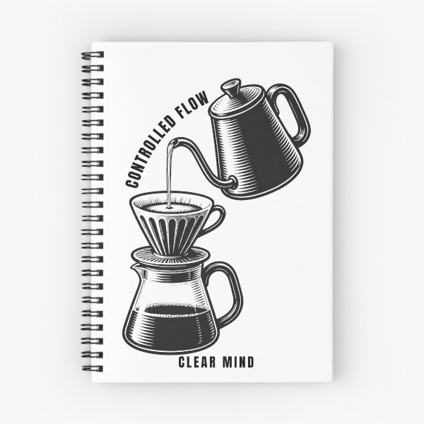 Item preview, Controlled Flow Pour Over Coffee Dripper Linocut Barista Art designed and sold by wildsilencee.