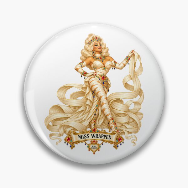 Item preview, SLAY QUEENS — A Haunted Drag Extravaganza - ⭐ Miss Wrapped ⭐ designed and sold by WheelieGdArt.