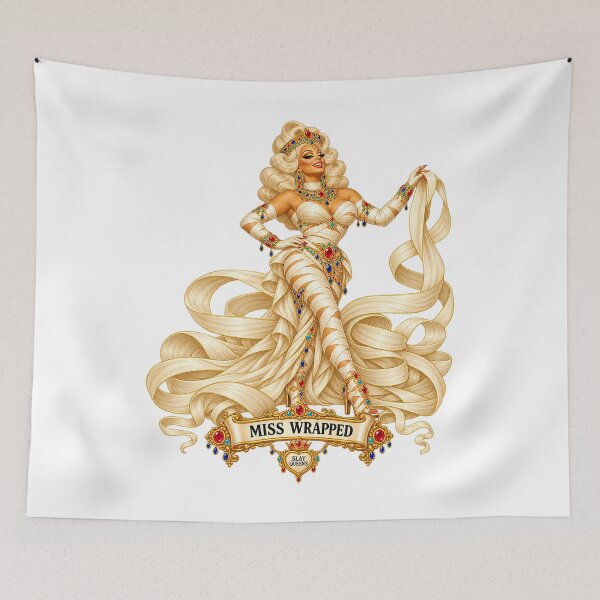 Item preview, SLAY QUEENS — A Haunted Drag Extravaganza - ⭐ Miss Wrapped ⭐ designed and sold by WheelieGdArt.