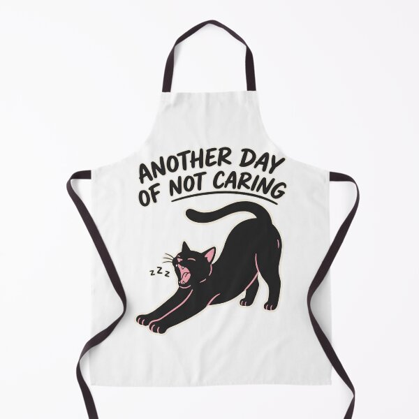 Item preview, Sleepy Black Cat Stretching – Funny Lazy Cat Humor Illustration designed and sold by Everyday Vibe Studio.