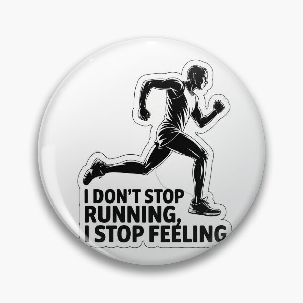Item preview, Determined Runner with Motivational Quote designed and sold by NiftyWrx.