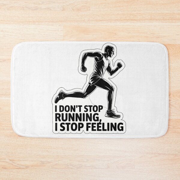 Item preview, Determined Runner with Motivational Quote designed and sold by NiftyWrx.