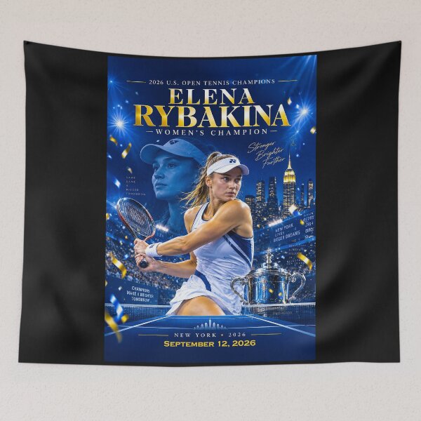 Item preview, US TENNIS CHAMPS - ELENA RYBAKINA - Sept. 12, 2026 designed and sold by DBM Photo Art 1.