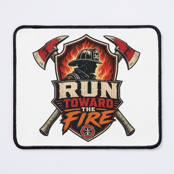Item preview, Firefighter Run Toward The Fire Motivational Slogan gift for Firefighter designed and sold by LD ART.