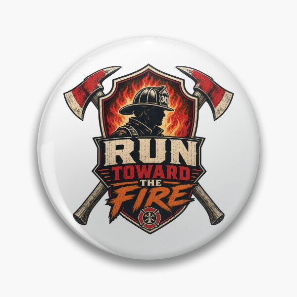 Item preview, Firefighter Run Toward The Fire Motivational Slogan gift for Firefighter designed and sold by LD ART.