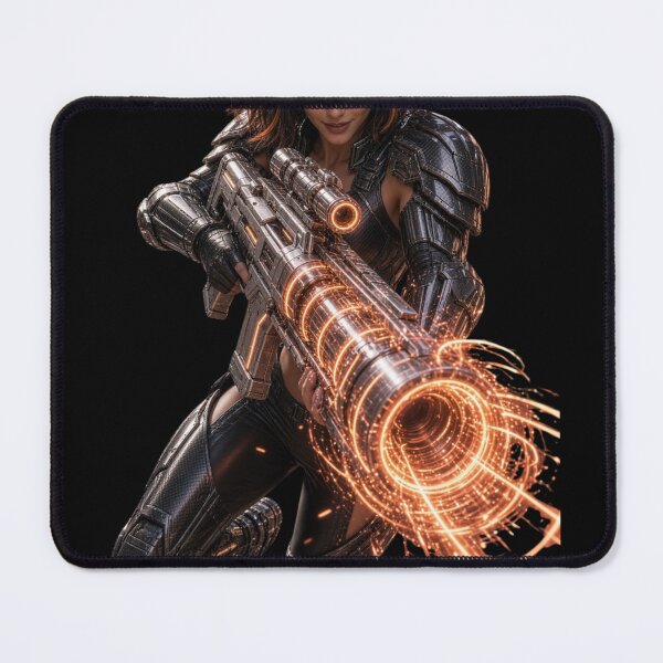 Item preview, Cyber Plasma Kineticist Girl in Heavy Armor designed and sold by EvolutionMerch.