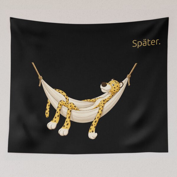 Item preview, Leopard Relaxing in Hammock designed and sold by Maison de Mabiti.