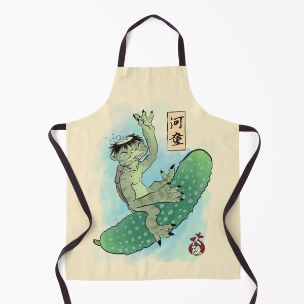 Item preview, Kappa riding a cucumber designed and sold by FuegoFatuoArt.