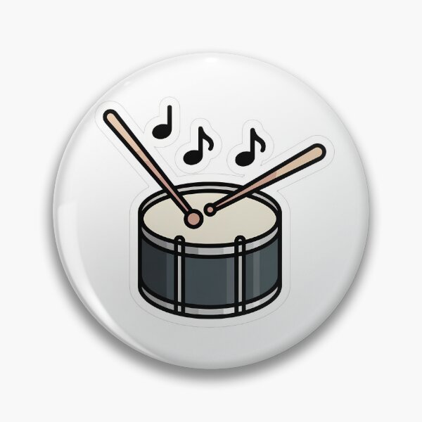 Item preview, Minimalist Drummer Kit with Musical Notes designed and sold by NiftyWrx.