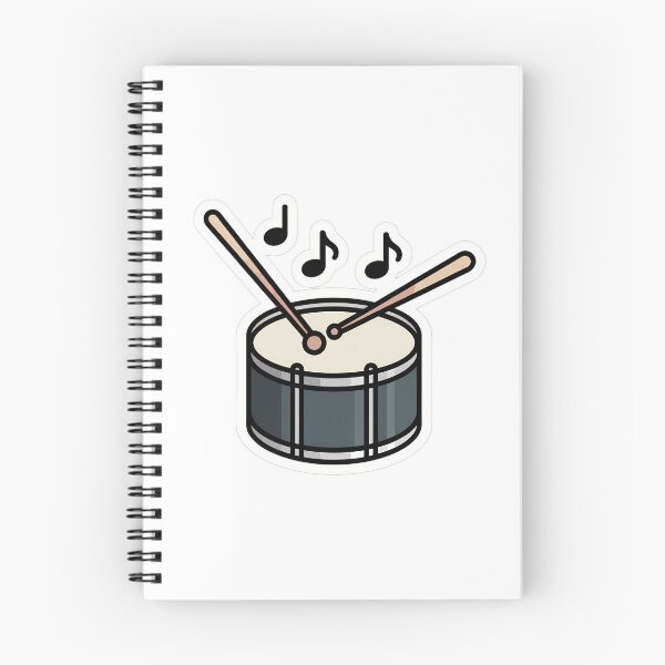 Item preview, Minimalist Drummer Kit with Musical Notes designed and sold by NiftyWrx.