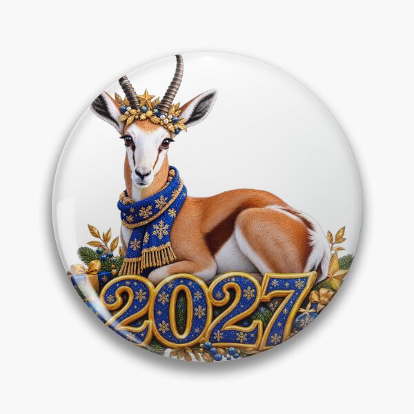 Item preview, Festive Gazelle 2027 New Year Celebration designed and sold by HoMya.