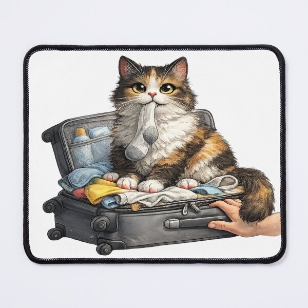 Item preview, Cute Calico Cat Inside Travel Suitcase designed and sold by UvooArt.