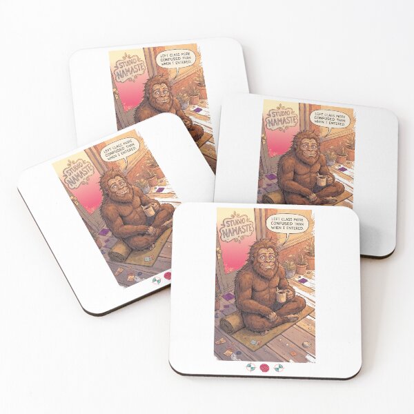 Item preview, Confused Sasquatch Yoga Class Funny Bigfoot Namaste Yogi T-Shirt designed and sold by Whimsy Trail Co.