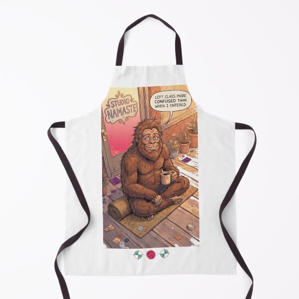 Item preview, Confused Sasquatch Yoga Class Funny Bigfoot Namaste Yogi T-Shirt designed and sold by Whimsy Trail Co.