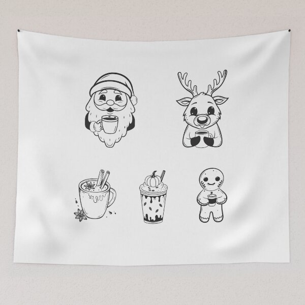Item preview, Winter Christmas Coffee Collection Funny Gift designed and sold by OneLine Studio.
