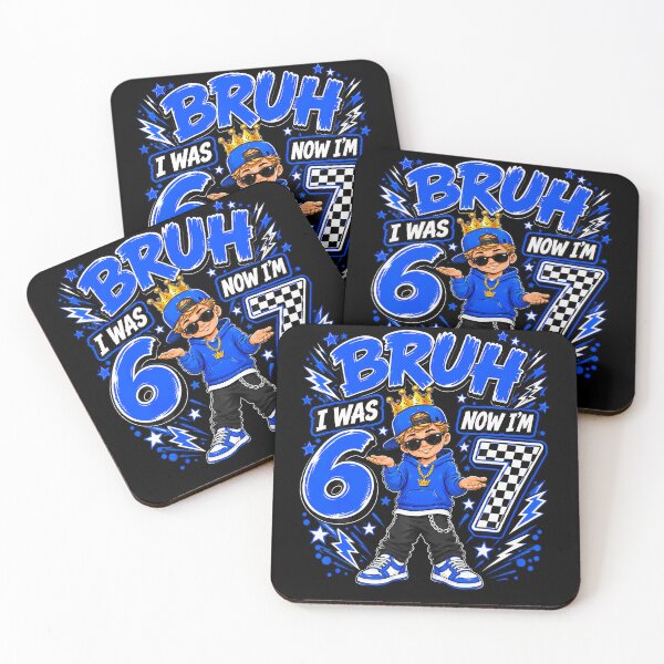 Item preview, Bruh I Was 6 Now Im 7 Turning 7Th Birthday Boy Kid Six Seven designed and sold by Alzasshop.