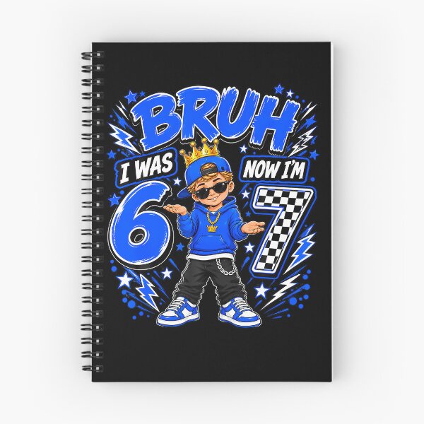 Item preview, Bruh I Was 6 Now Im 7 Turning 7Th Birthday Boy Kid Six Seven designed and sold by Alzasshop.
