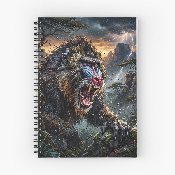 Item preview, Raging Mandrill - Epic Jungle Fantasy designed and sold by Lucid Dream Pixel.