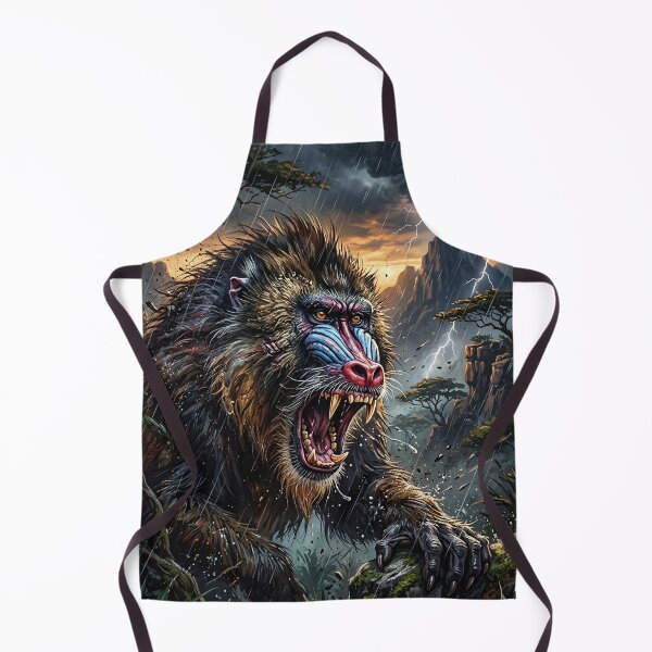 Item preview, Raging Mandrill - Epic Jungle Fantasy designed and sold by Lucid Dream Pixel.