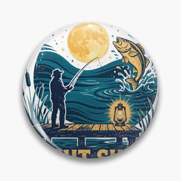 Item preview, Night Shift — Night Fishing Moonlit Bass designed and sold by Dudas Garage & Outdoors.