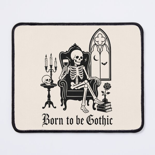 Item preview, Born to be Gothic Skeleton Wine Lover Elegant Dark Academia designed and sold by Modern Antique Atelier .
