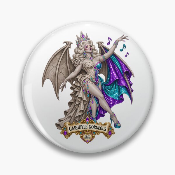 Item preview, SLAY QUEENS — A Haunted Drag Extravaganza - ⭐ Gargoyle Gorgeous ⭐ designed and sold by WheelieGdArt.