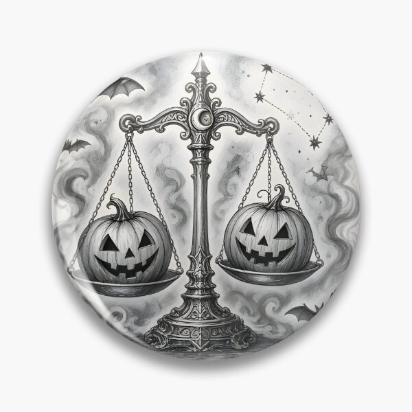 Item preview, Libra Halloween Balance The Night designed and sold by Zodiac Celestial Art.