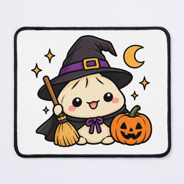 Item preview, Cute Witch Dumpling – Kawaii Halloween designed and sold by kstheladesigns.