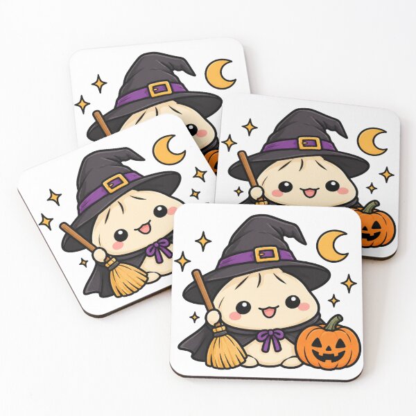 Item preview, Cute Witch Dumpling – Kawaii Halloween designed and sold by kstheladesigns.