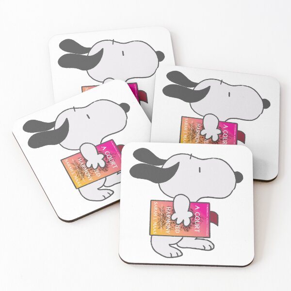 Item preview, snoopy reading a court of splintered harmony designed and sold by liveawhimsylife.