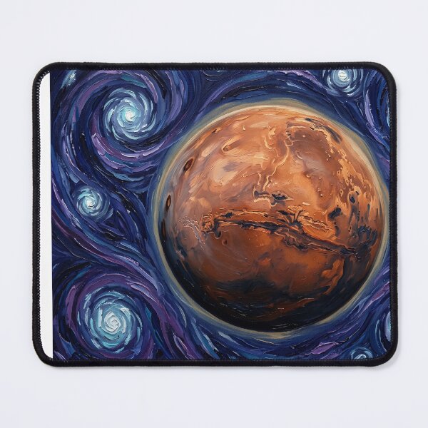 Item preview, Mars Starry Night Space Landscape designed and sold by Bad-Decisions-Designs.