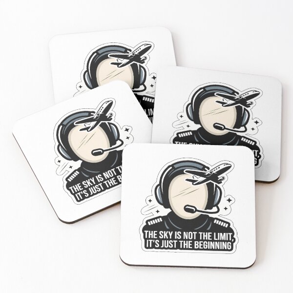 Item preview, Pilot's Headset with Motivational Aviation Quote designed and sold by NiftyWrx.