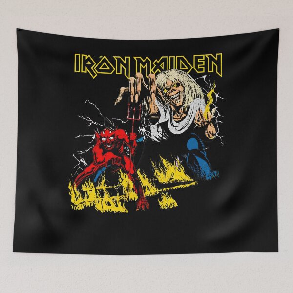 Item preview, Maiden Eddie Devil Flames Heavy Metal designed and sold by Rafiqrafisqy.