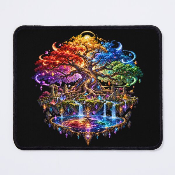 Item preview, Cosmic World Tree – Rainbow Celestial Life designed and sold by TroviTutto.