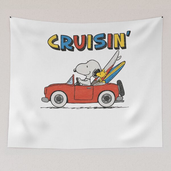 Item preview, Peanuts Snoopy and Woodstock Cruisin designed and sold by LittleMamastore.