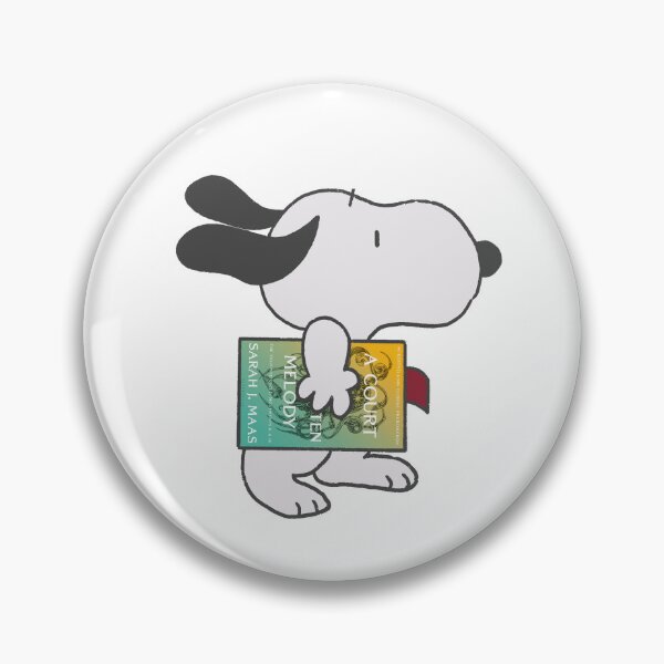 Item preview, snoopy reading a court of forgotten melody designed and sold by liveawhimsylife.