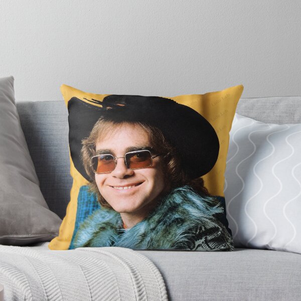 Item preview, Elton John in a Cowboy Hat – Colorful 1970s Portrait designed and sold by LuluLeb.