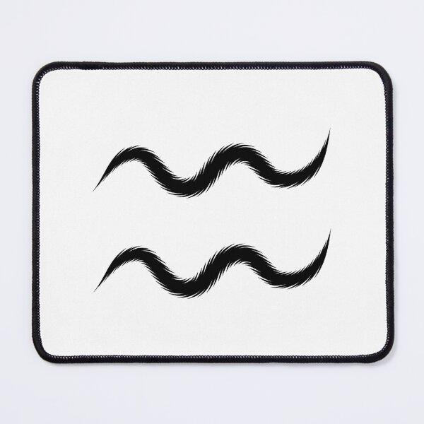 Item preview, Black Aquarius Zodiac Symbol Design designed and sold by pattern-archive.