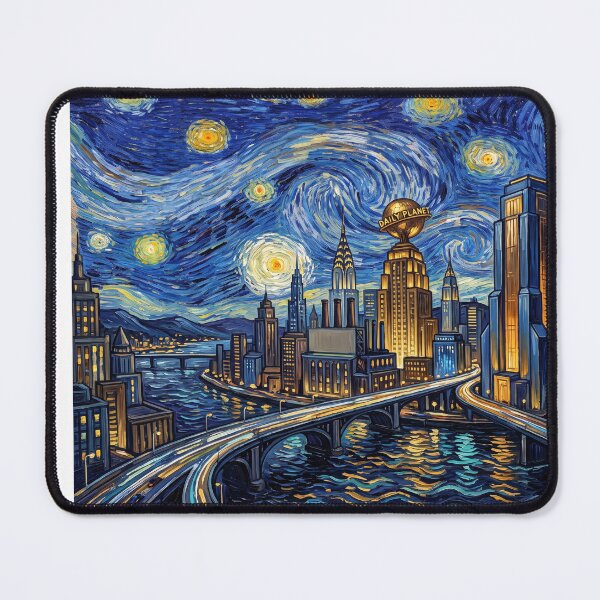 Item preview, Metropolis Starry Night Comic Landscape designed and sold by Bad-Decisions-Designs.