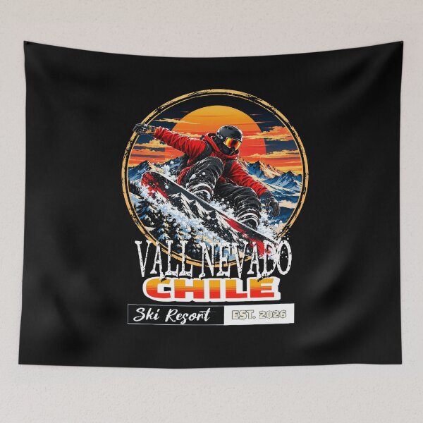 Item preview, Valle Nevado Ski Resort Chile designed and sold by TheEndDesign.