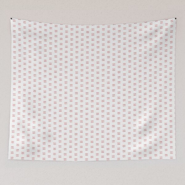 Item preview, Red Aquarius Zodiac Symbol Design designed and sold by pattern-archive.