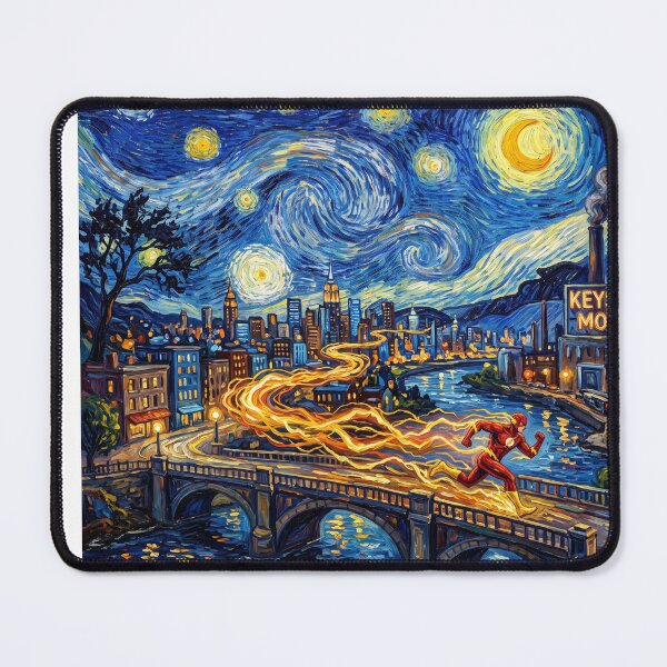 Item preview, The Flash Keystone City Starry Night Landscape designed and sold by Bad-Decisions-Designs.