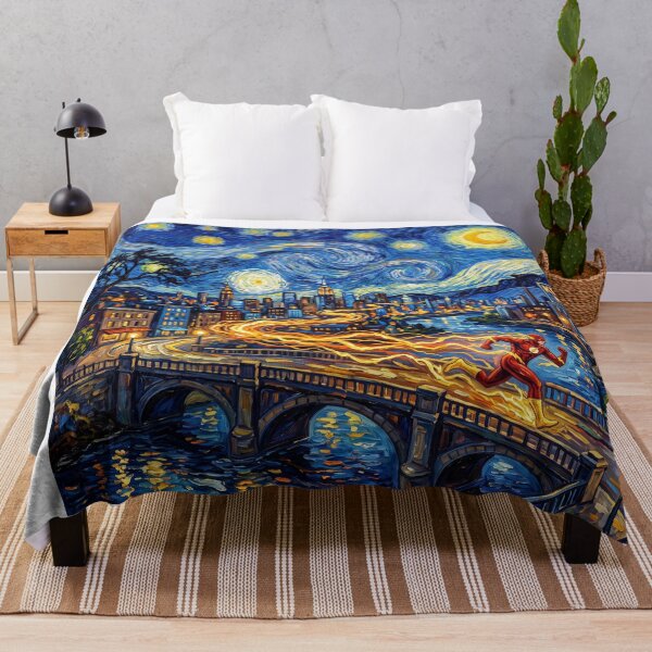 Item preview, The Flash Keystone City Starry Night Landscape designed and sold by Bad-Decisions-Designs.